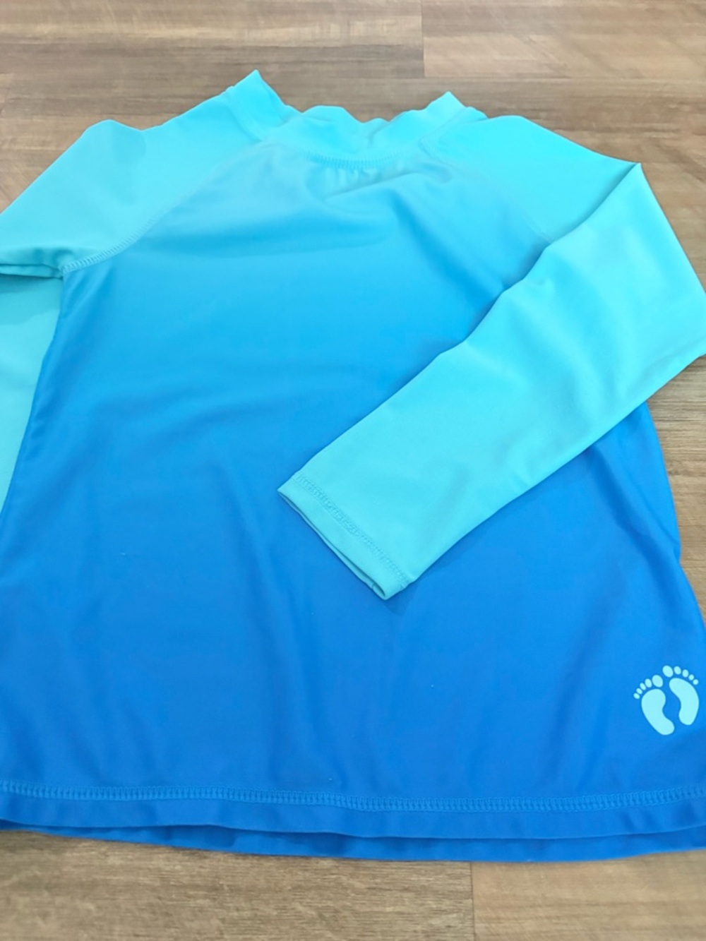 Hang Ten Aqua Ombre Long Sleeve Rash Guard